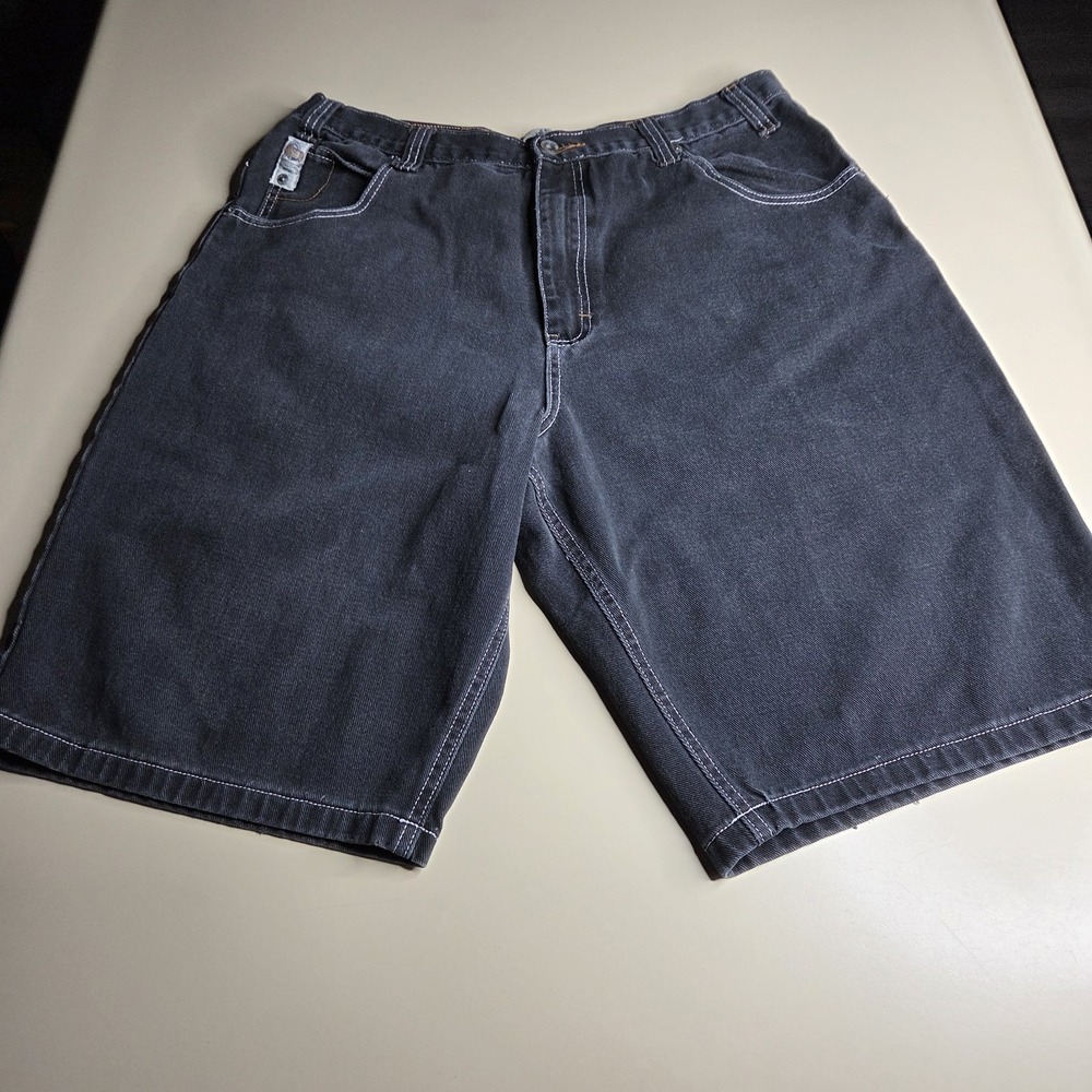 Paco Jeans Men's Denim Shorts Size 38 Black Cotton Classic Casual